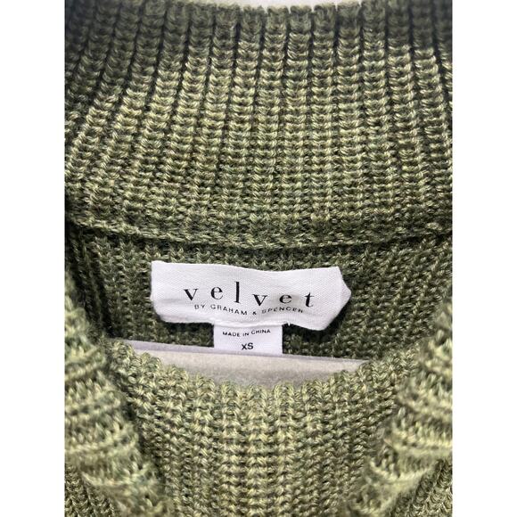 Velvet By Graham & Spencer Teagan Mock Neck Sweater Sz XS - Picture 3 of 11